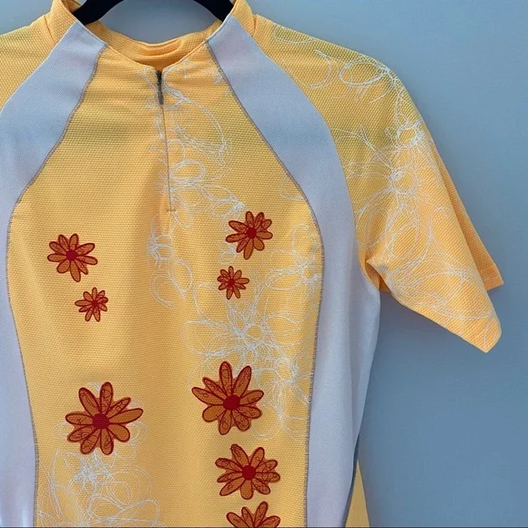 Adidas Women's Cycling Yellow Active Top - Picture 3 of 11